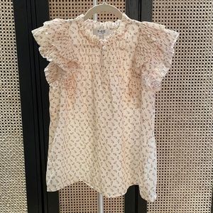 Sea New York flutter sleeve floral top